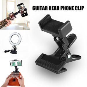 Guitar Head Clip Holder Live broadcast bracket clip Mobile Phone Kalimba Support Phone Stand Musical Instrument Accessories