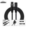 XLR Male To Female Microphone  Mixer Cable Audio Cord Wire Connector XLR M/F 3Pin Cable 1M/3M/5M/10 Meter Cannon Aux Cable Alloy Aluminum Accessory Durable
