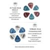 Acoustic Guitar Pick electric guitar plectrum mediator 0.46 /0.71/0.96/MM Bass Picks With Box 50/30/20pcs Package