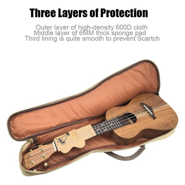 24/26 inch ukulele bag ukulele cover waterproof backpack 6MM thick ukulele ukelele case