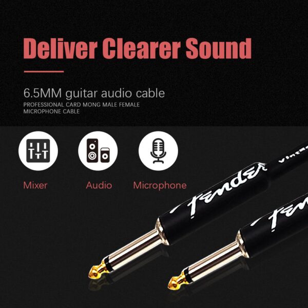 Acouway Electric Guitar cable wire Cord Jack line Noise reduction bass cable 3 meters/ 6 Meters