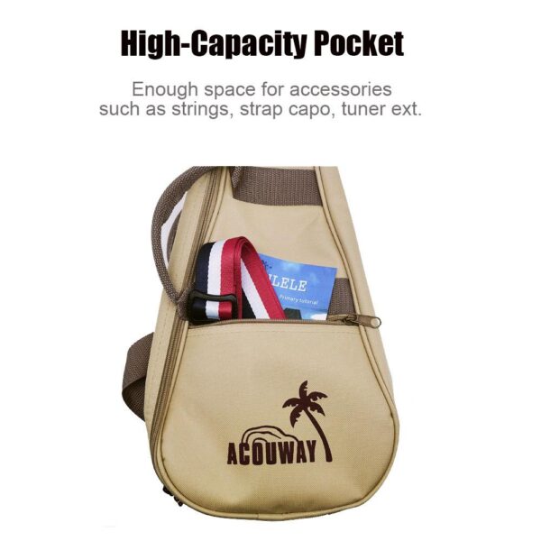 24/26 inch ukulele bag ukulele cover waterproof backpack 6MM thick ukulele ukelele case