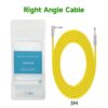 Acouway Guitar Cable Noise Reduction Cord Right Angle to Straight For Electric Guitar Bass Mic Amp