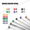 ACOUWAY Electric Guitar Strings Normal Custom Light 12-Gauge Nickel Wound String Colorful Ball-End 6pcs/Set For Beginner and Professionals