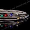 ACOUWAY Electric Guitar Strings Normal Custom Light 12-Gauge Nickel Wound String Colorful Ball-End 6pcs/Set For Beginner and Professionals