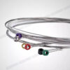 ACOUWAY Electric Guitar Strings Normal Custom Light 12-Gauge Nickel Wound String Colorful Ball-End 6pcs/Set For Beginner and Professionals