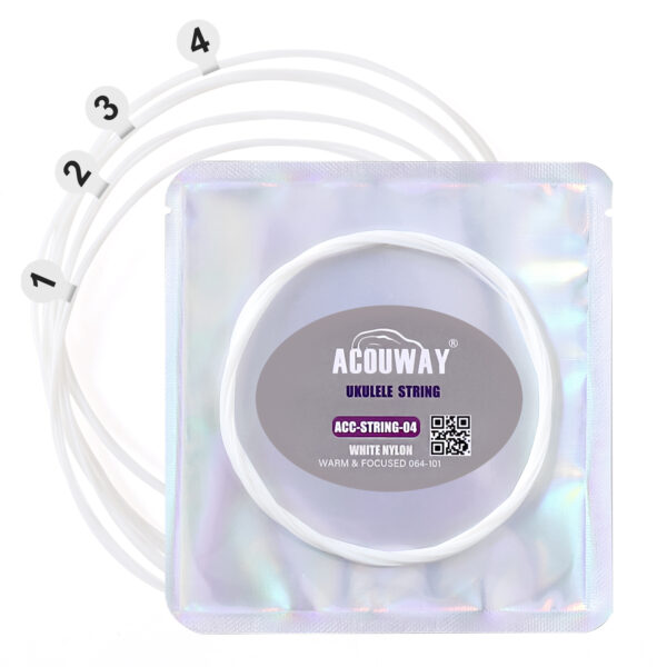 Acouway Ukulele String Nylon Material  (4pcs/ set) Soprano Concert Tenor Ukelele Strings