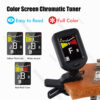 main-4 ACOUWAY Guitar Tuner Rechargeable Chromatic Digital Tuner With Color LCD Display String Instrument Accessories For Guitar Ukulele Violin Bass Mandolin
