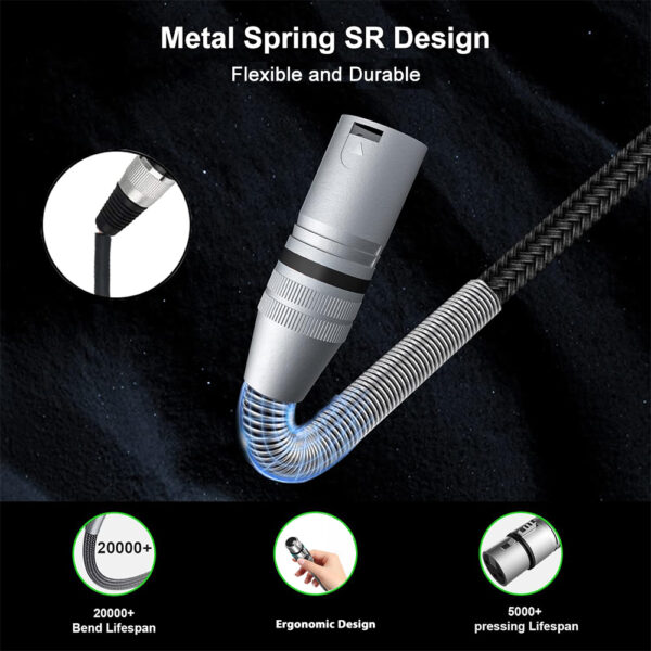 XLR Female To 6.35mm Microphone Cable Audio Mic Wire Cable For Mixer/Audio Sound Consoles/Speaker