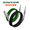 XLR Female To 6.35mm Microphone Cable Audio Mic Wire Cable For Mixer/Audio Sound Consoles/Speaker