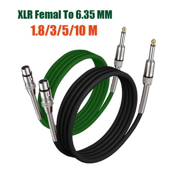 XLR Female To 6.35mm Microphone Cable Audio Mic Wire Cable For Mixer/Audio Sound Consoles/Speaker