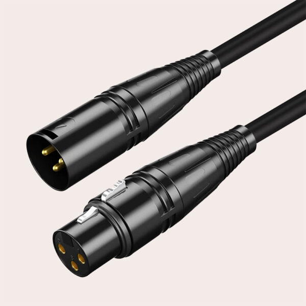 XLR Male To Female Microphone  Mixer Cable Audio Cord Wire Connector XLR M/F 3Pin Cable 1M/3M/5M/10 Meter Cannon Aux Cable Alloy Aluminum Accessory Durable