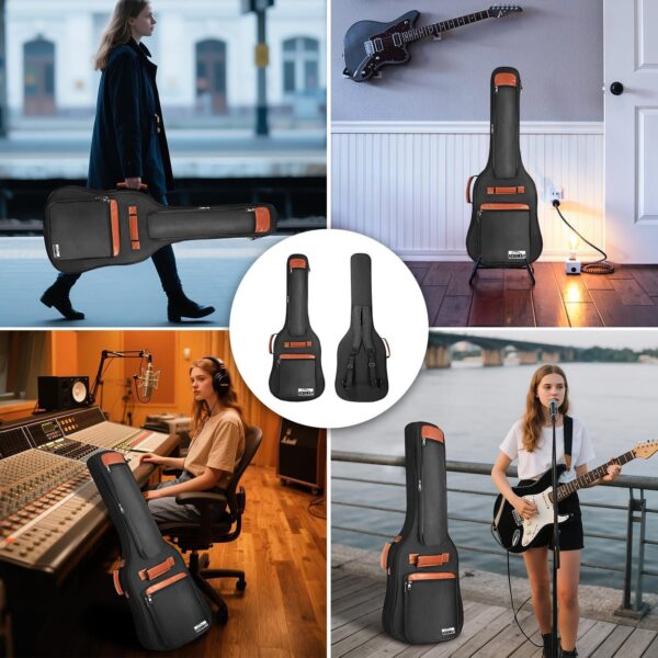 ACOUWAY 41inch Guitar bag cover waterproof Backpack electric guitar case front Pockets 10MM Cotton Pad