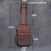 ACOUWAY 41inch Guitar bag cover waterproof Backpack electric guitar case front Pockets 10MM Cotton Pad
