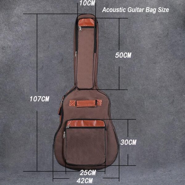 ACOUWAY 41inch Guitar bag cover waterproof Backpack electric guitar case front Pockets 10MM Cotton Pad
