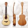 Acouway Concert Ukulele Solid Spruce Top 24 Inch Ukelele Set for adults with Free 12MM Gig Bag Strap