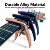 ACOUWAY Guitar Capo with Pick Slot Metal Guitar Key Clamp for Acoustic electric Guitar With pin puller function including a pc free pick