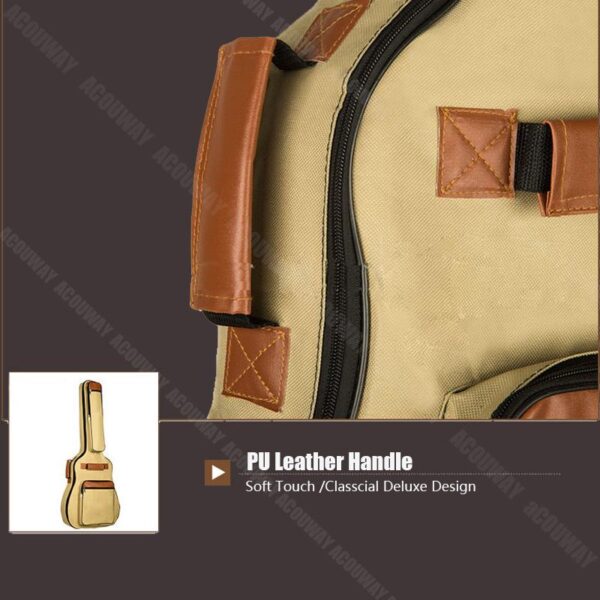 ACOUWAY 41inch Guitar bag cover waterproof Backpack electric guitar case front Pockets 10MM Cotton Pad