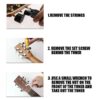 2-6 pcs Guitar Machine Head Knobs String Tuning Pegs for Acoustic/Electric Guitar Full Closed 18:1 Gears/Tombol Kepala Mesin Gitar, Peg Penalaan Tali
