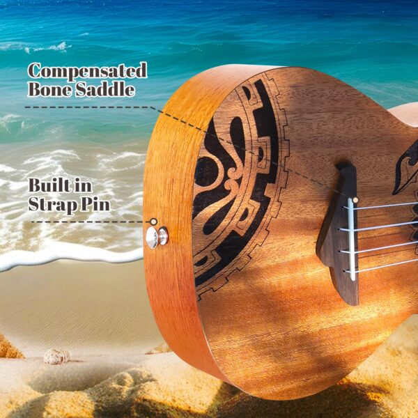 Acouway Ukulele Soprano/Concert Beginner Mahogany 21/23 Inches Ukelele With FREE Accessory Ukulele Kits