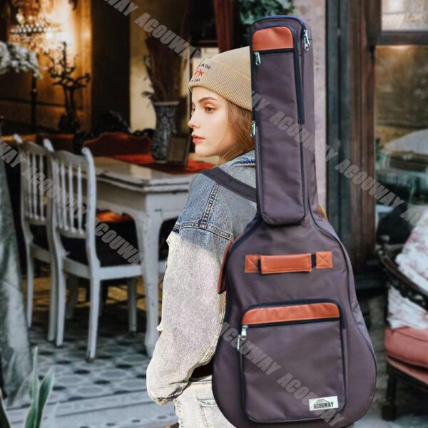 ACOUWAY 41inch Guitar bag cover waterproof Backpack electric guitar case front Pockets 10MM Cotton Pad