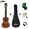 Acouway 28 inch Guitar Guitalele Guitarlele ukulele Sapele body 6 Strings 18 Frets Classical Knob