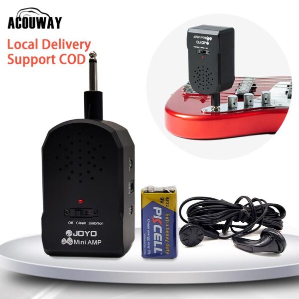 Joyo Mini Guitar Amplifier Portable AMP Speaker For Electric Guitar Bass Clean/ Distortion Effect