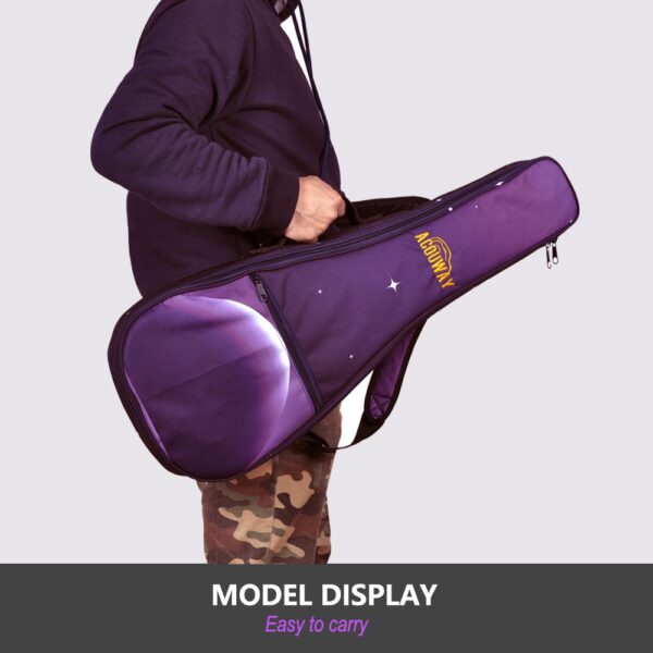 Ukulele Bag 12MM Padded Case 24 Inch Concert Size PU Printing Design Embroidery Ukelele Cover Gigs