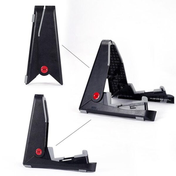 AROMA Foldable ukulele guitar stand hold also support violin fiddle mandolin with Adjustable Length A-frame design 2 sizes available
