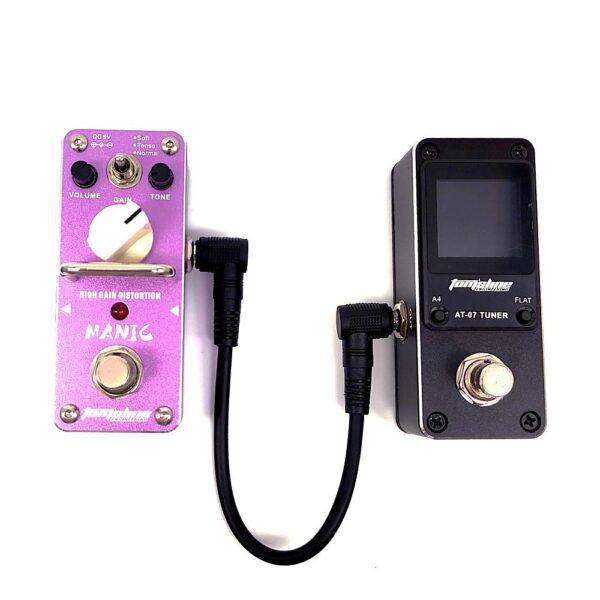 6Pcs/set Guitar Patch Cables Colorful Guitar cable for Guitar Effect Pedal 6.35 Angled Plug Low noise shielded Effect Pedal Cord Effect extension cable