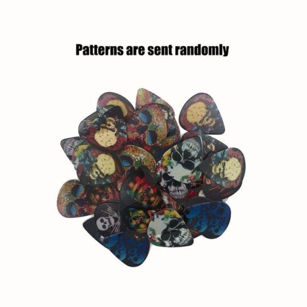 Acoustic Guitar Picks Mediator electric guitar plectrum 0.46 /0.71/0.96/MM Bass Picks Free box With Cool Skull Image