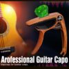 Acouway Guitar Capo Clamp for Acoustic and Electric Guitar with Bridge Pin Remover and Guitar Pick Slot holder Aluminum Alloy material