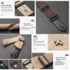 Electric Guitar Strap Acoustic Folk Guitar Belt Vintage Cross Personality Guitar Straps with Pick Holder Pocket