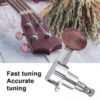 Ukulele String Tuning Pegs 2L2R Silver Enclosed Locking Tuners Red Round Machine Heads For Ukulele