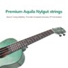 Acouway Concert Ukulele 24 inch Sapele Wood Ukelele small guitar With Free Accessories Birthday Gift