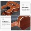Acouway 28 inch Guitar Guitalele Guitarlele ukulele Sapele body 6 Strings 18 Frets Classical Knob