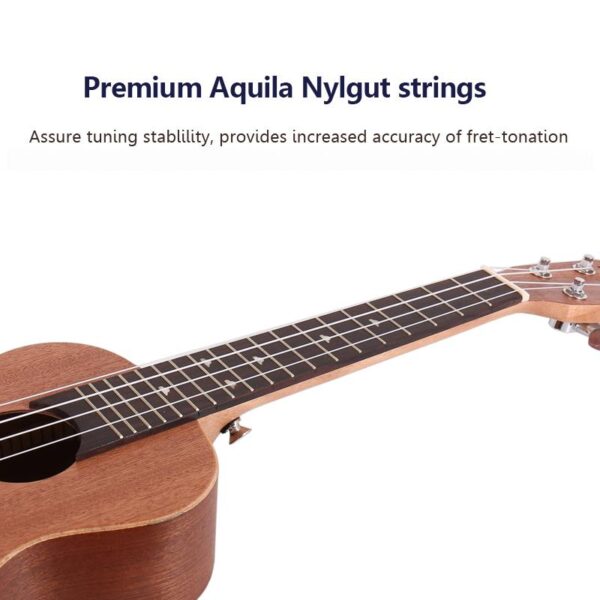 Acouway Ukulele Ukulele 21/24/26 soprano concert tenor Inch Ukulele Sapele body Auqila string with free Accessories and Gigbag, authentic Ukulele, world-class brand.