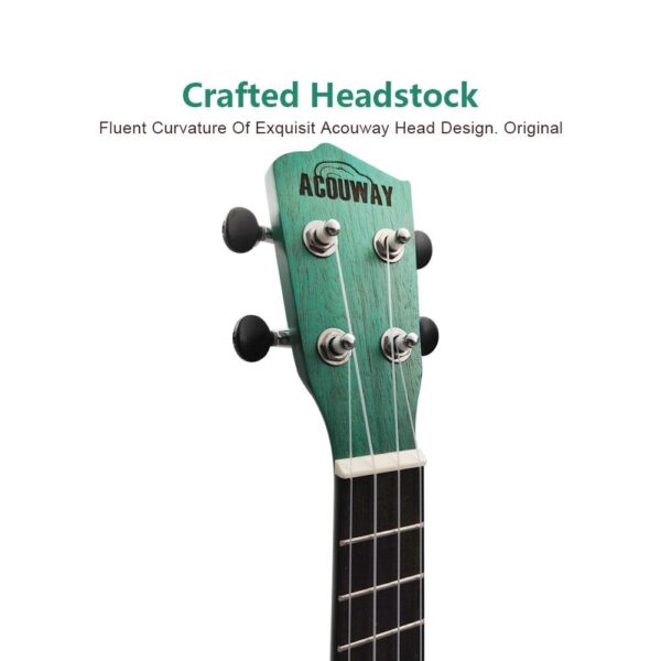 Acouway Concert Ukulele 24 inch Sapele Wood Ukelele small guitar With Free Accessories Birthday Gift