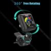 Aroma Guitar Tuner AT-102 Rechargeable Clip-on Tuner With Built-in Battery USB For Guitar Ukulele