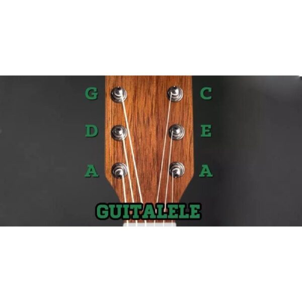 Acouway 28 inch Guitar Guitalele Guitarlele ukulele Sapele body 6 Strings 18 Frets Classical Knob