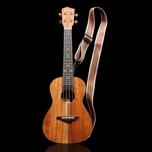 Acouway Adjustable Ukulele Strap Belt Sling With Hook Soft Polyester Woven Printing Pattern