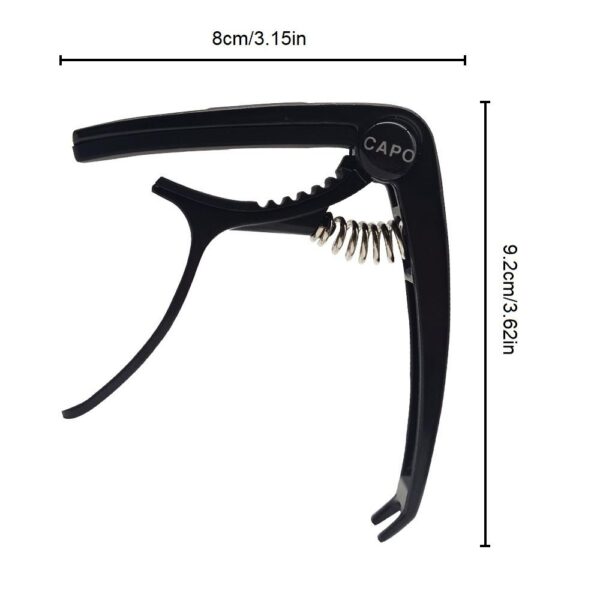 Acouway Guitar Capo Clamp for Acoustic and Electric Guitar with Bridge Pin Remover and Guitar Pick Slot holder Aluminum Alloy material