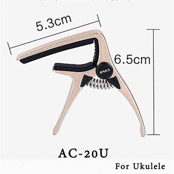 Acouway Ukulele capo Guitar capo clamp Zinc alloy material 3 colors options for ukelele capo