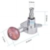 Ukulele String Tuning Pegs 2L2R Silver Enclosed Locking Tuners Red Round Machine Heads For Ukulele