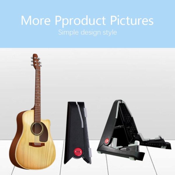 AROMA Foldable ukulele guitar stand hold also support violin fiddle mandolin with Adjustable Length A-frame design 2 sizes available