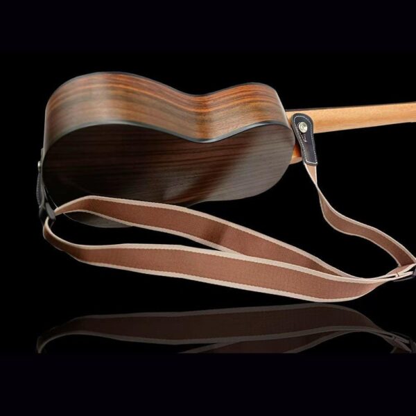 Acouway Adjustable Ukulele Strap Belt Sling With Hook Soft Polyester Woven Printing Pattern