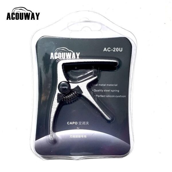 Acouway Ukulele capo Guitar capo clamp Zinc alloy material 3 colors options for ukelele capo