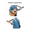 Electric Guitar Strap Acoustic Folk Guitar Belt Vintage Cross Personality Guitar Straps with Pick Holder Pocket