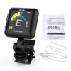 Aroma Guitar Tuner AT-102 Rechargeable Clip-on Tuner With Built-in Battery USB For Guitar Ukulele