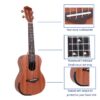 Acouway 24/26 inch Electric Ukulele concert tenor ukelele Sapele wood Equipped 3 Bands EQ with Tuner function.